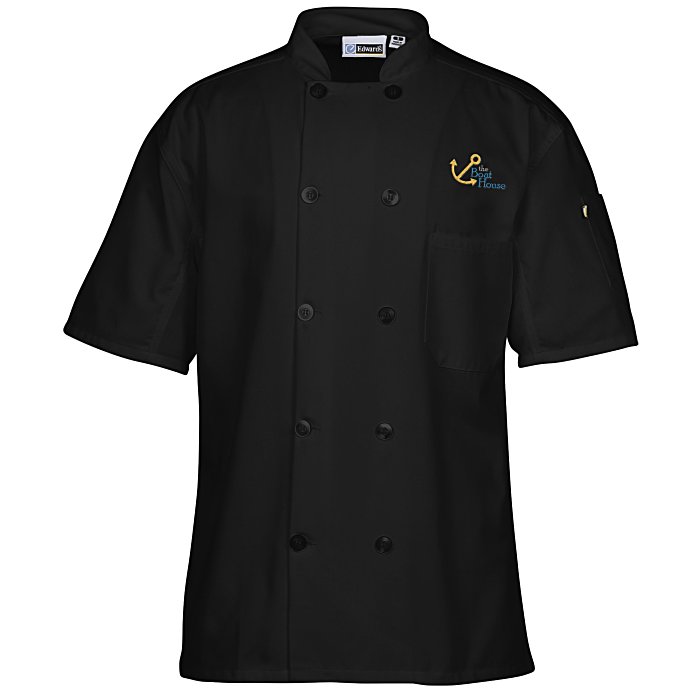 chef coat with mesh back