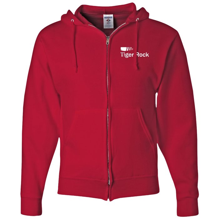 jerzees nublend full zip hooded sweatshirt