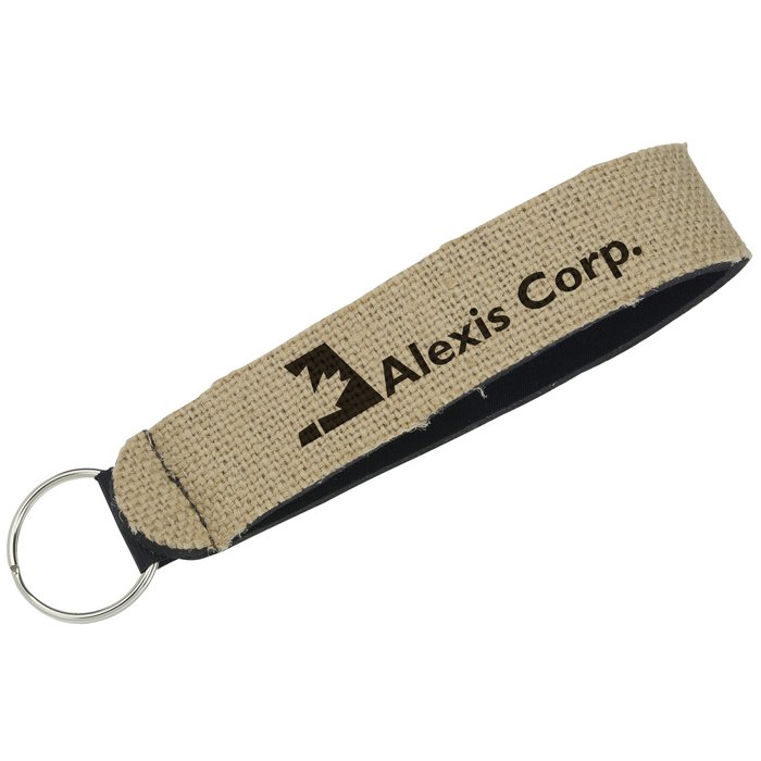Neoprene Wrist Strap Key Holder Burlap 110904B
