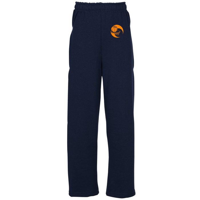 fleece open bottom sweatpants
