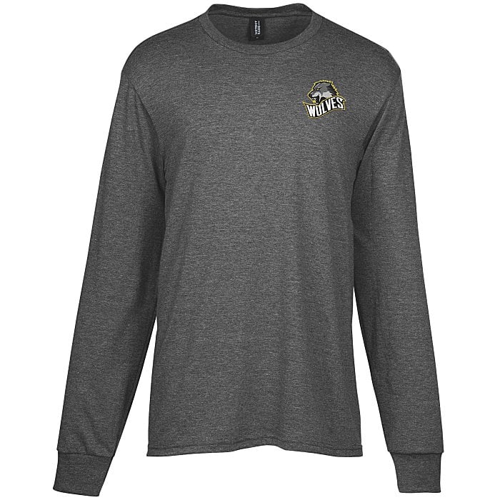 4imprint.com: Optimal Tri-Blend Long Sleeve T-Shirt - Men's - Embroidered 133564-M-LS-E