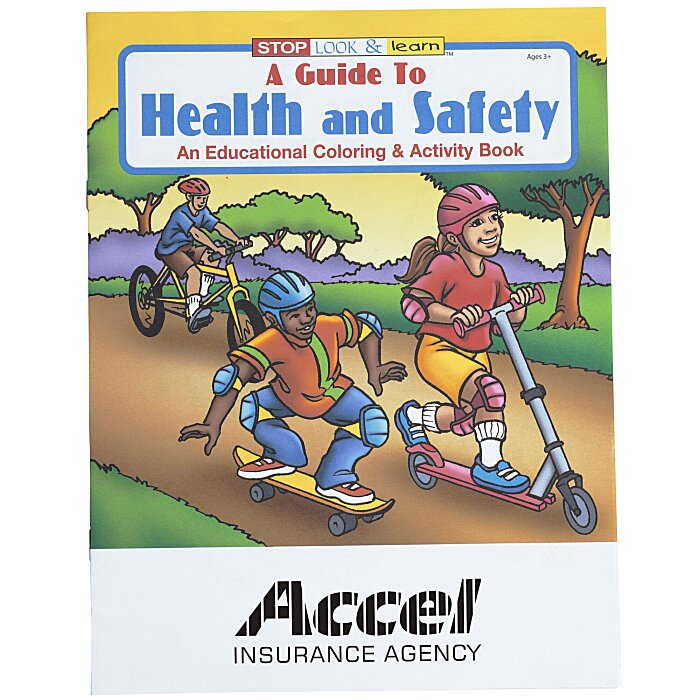 4imprint.com: A Guide To Health & Safety Coloring Book - 24 hr 1034-HS-24HR