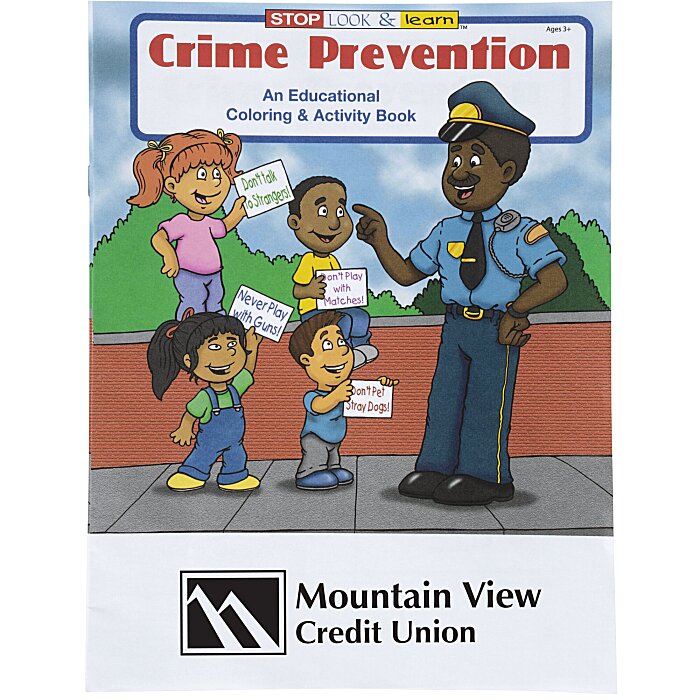 Download 4imprint.com: Crime Prevention Coloring Book - 24 hr 1034-CP-24HR