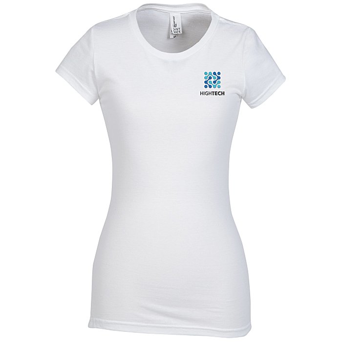 Ultimate Fitted TShirt Ladies' White Embroidered