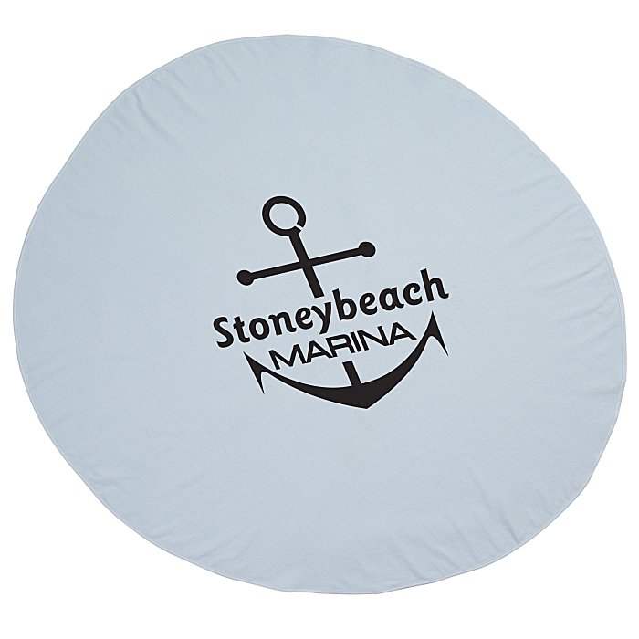 Download 4imprint Com Surfside 360 Round Beach Towel White 146182 W