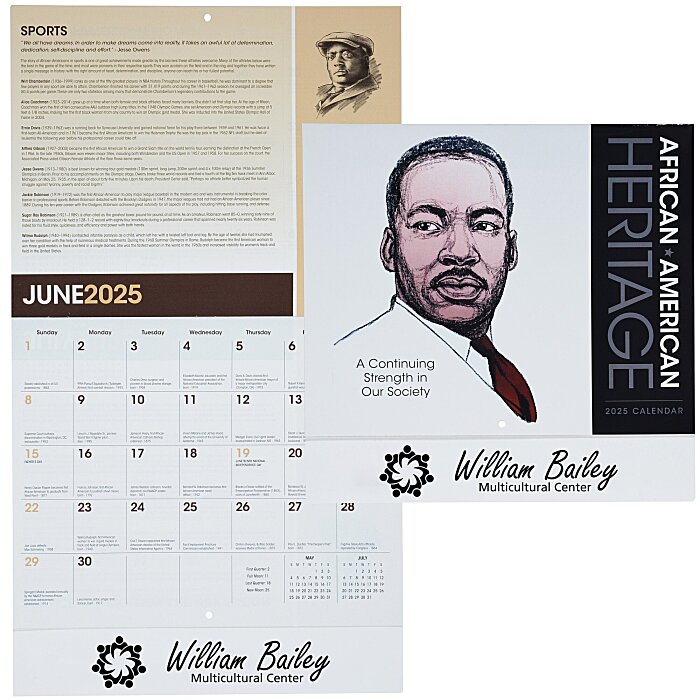 4imprint African American Heritage Dr Martin Luther King Jr Calendar 148113