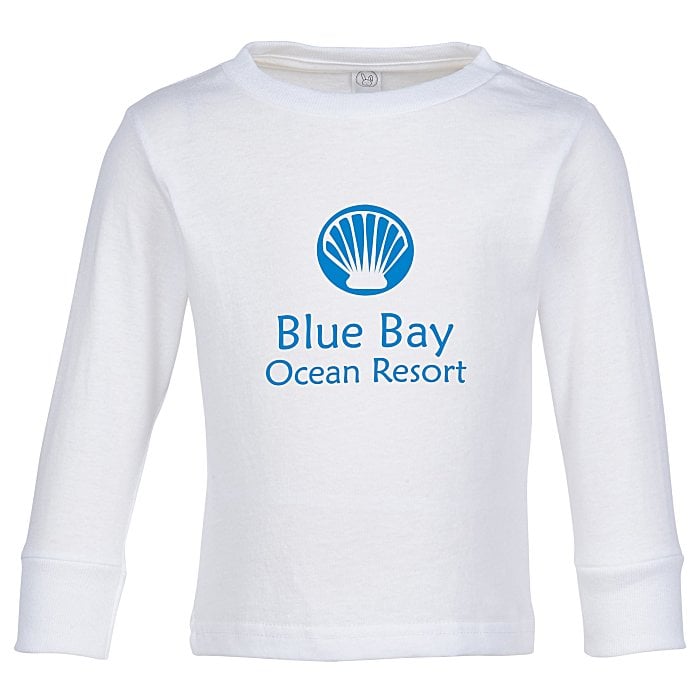 Rabbit Skins Jersey Long Sleeve TShirt Toddler White