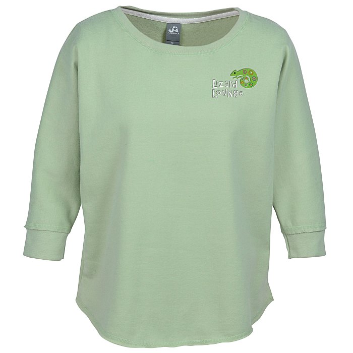 ladies green sweatshirt
