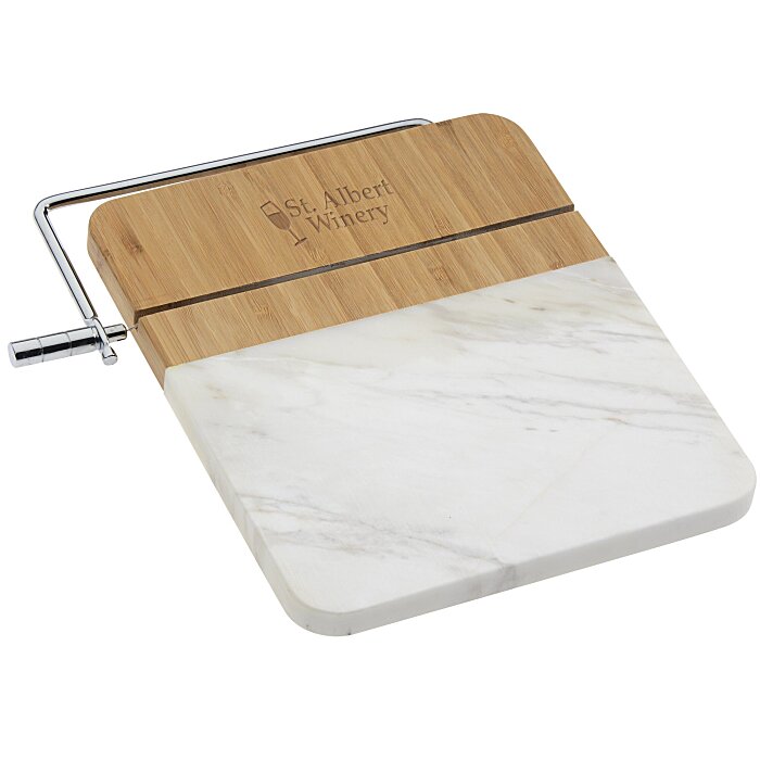 4imprint.com: Marble and Bamboo Cheese Cutting Board 151033