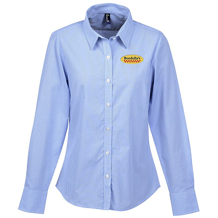 4imprint.com: Microcheck Gingham Cotton Shirt - Ladies' 153103-L