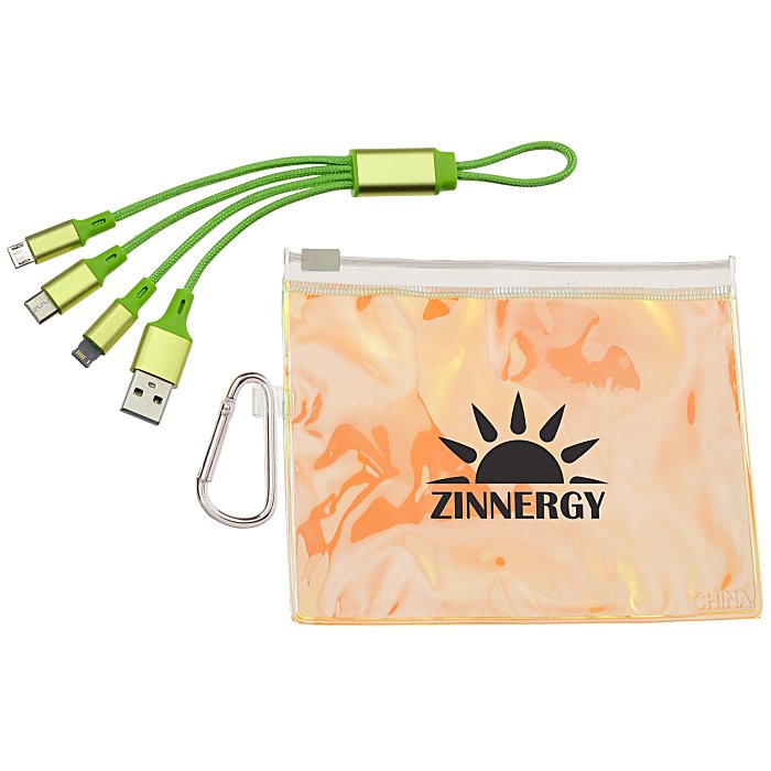 Loop Charging Cable with Iridescent Pouch 144586PC