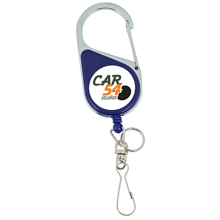 Heavy Duty Clip On Retractable Badge Holder Round