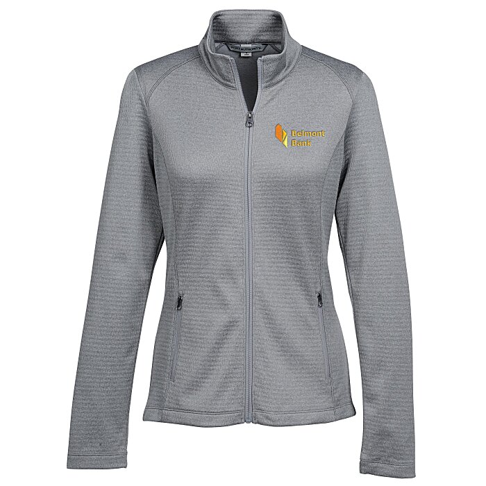 4imprint rock heather full zip sweatshirt ladies 153824 l