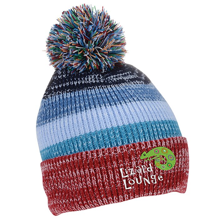 4imprint.com: Aura Ombre Pom Beanie 154304