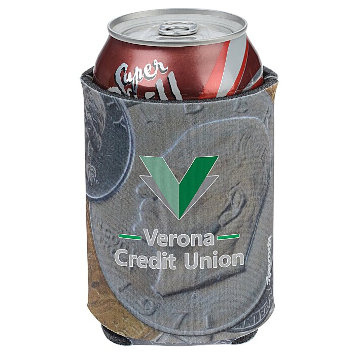 Koozie® Chill Collapsible Can Cooler - Coins 128732-CO : 4imprint.com