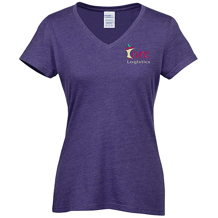 Team Favorite Blended VNeck TShirt Ladies' Colors