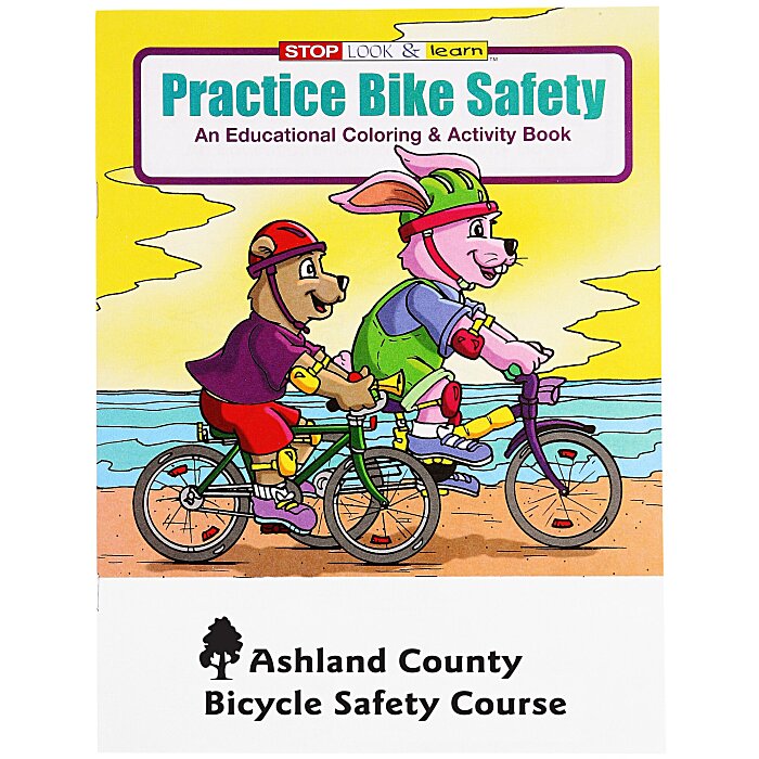 4Imprint.com: Practice Bike Safety Coloring Book - 24 Hr 1034-Bs-24Hr