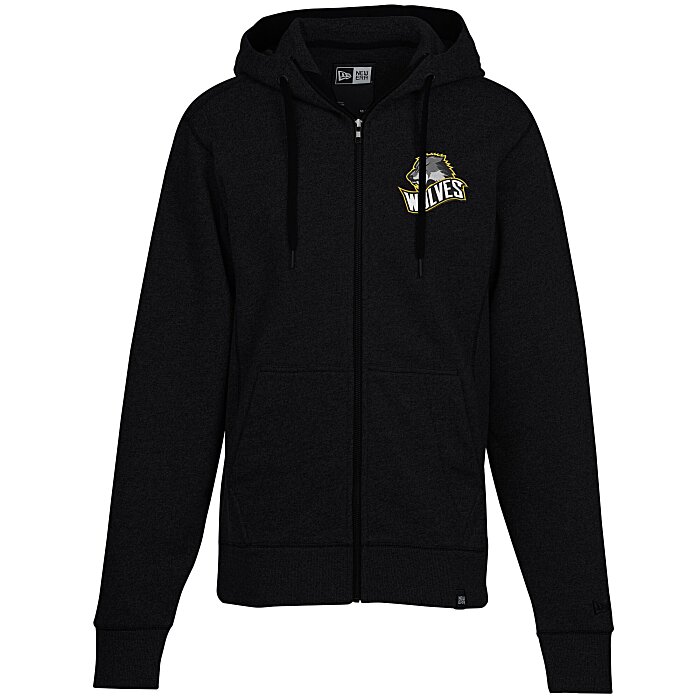 New Era French Terry Full-Zip Hoodie- Dark/All