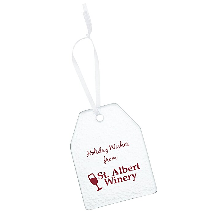 Hammered Glass Ornament Gift Tag 159733GT