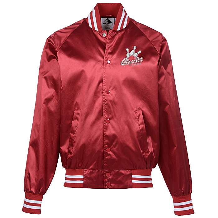 Men's Varsity Puffy Satin Jacket