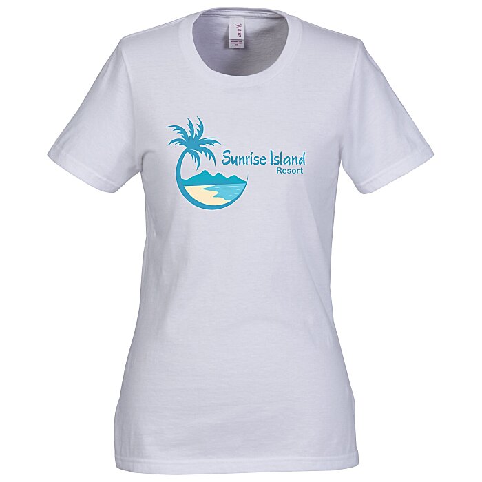 4imprintcom: Gildan Lightweight T Shirt   Ladies'   White 103481 L W