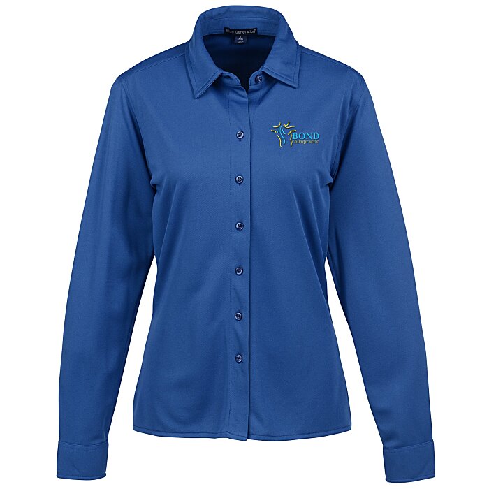Blue Generation Stretch Knit Shirt Ladies' 165741L
