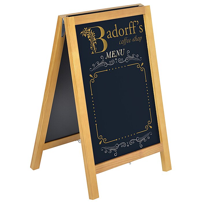 4imprint.com: A-Frame Chalkboard - Pine Wood - 32-1/2