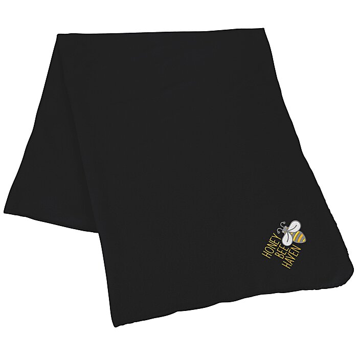 Lightweight Soft Fleece Blanket Embroidered 162390E