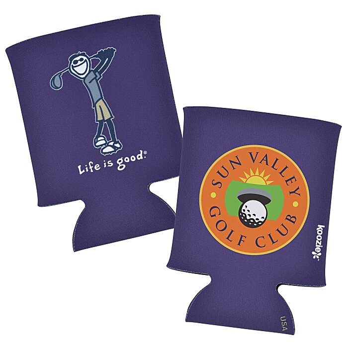 Life is Good Koozie® Can Cooler - Full Color - Golf 164226-FC-GF