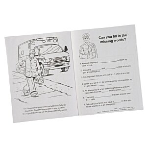 4imprint.com: Learn About 911 Coloring Book 1034-911