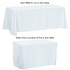 View Image 4 of 8 of Serged Convertible Table Throw - 4' to 6' - Full Color