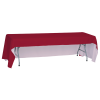 View Image 2 of 5 of Serged Open-Back Polyester Table Throw - 8' - Full Color