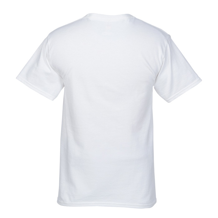 Hanes Authentic Pocket T Shirt Embroidered White 6729