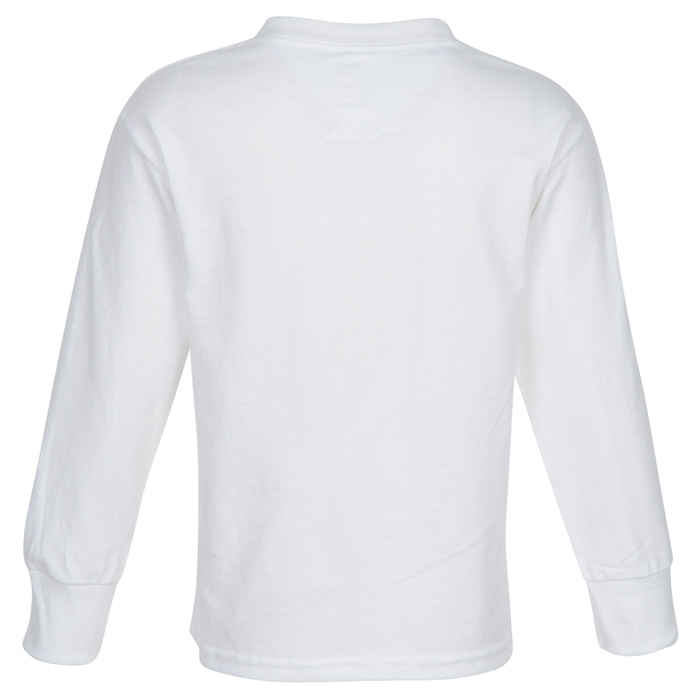 4imprint.com: Hanes Authentic LS T-Shirt - Youth - Full Color - White ...