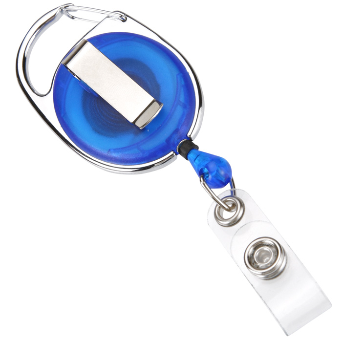 4imprint.com: Clip-On Retractable Badge Holder - Translucent - Full ...