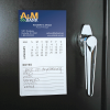 View Image 2 of 2 of Business Card Magnet with Calendar and Notepad