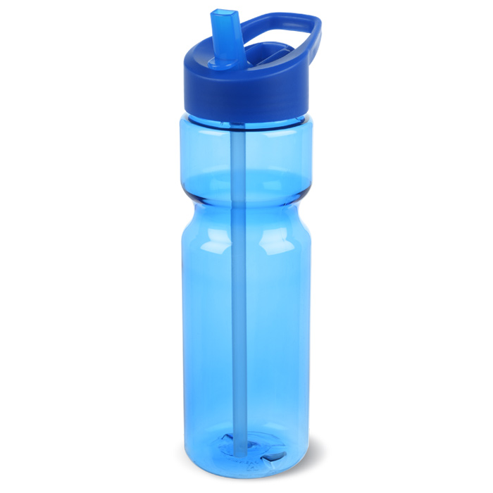 621ml BPA Free Sports Water Bottle with Flip  Cap/Straw 2-Pack Simple HH 21oz