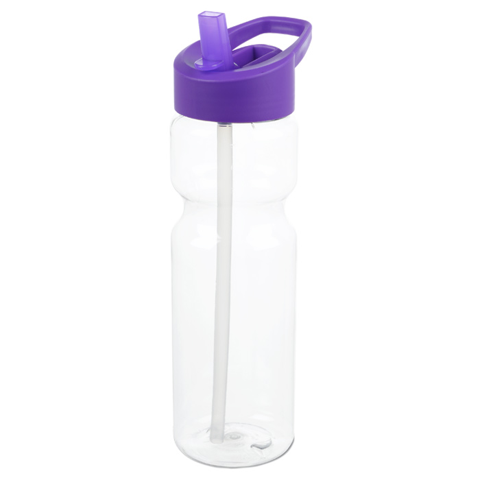 Customized Clear Impact Olympian Bottle with Flip Straw