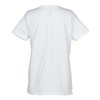 View Image 2 of 2 of Hanes ComfortSoft V-Neck Tee - Ladies' - Screen - White