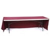 View Image 2 of 3 of Hemmed Open-Back Poly/Cotton Table Throw - 8'