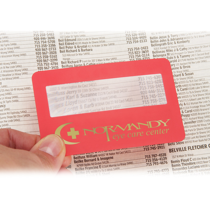 4imprint Credit Card Size Magnifier 24 Hr 9664 24HR