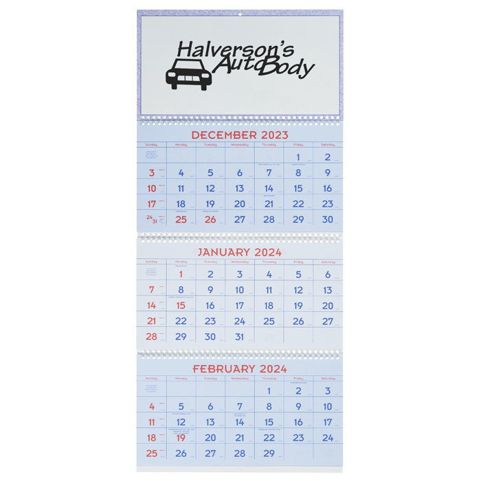 4imprint Commercial 14 Month Wall Calendar With 3 Month View 101099