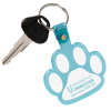 View Image 2 of 2 of Paw Shaped Keychain - Translucent