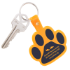 View Image 2 of 2 of Paw Shaped Keychain - Opaque