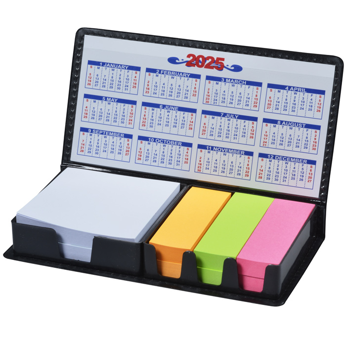 Memo Box with Adhesive Notes and Calendar 24 hr 10403024HR