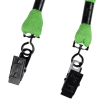 View Image 2 of 2 of Knit Cotton Lanyard - 5/8" - 2 Bulldog Clips - 24 hr