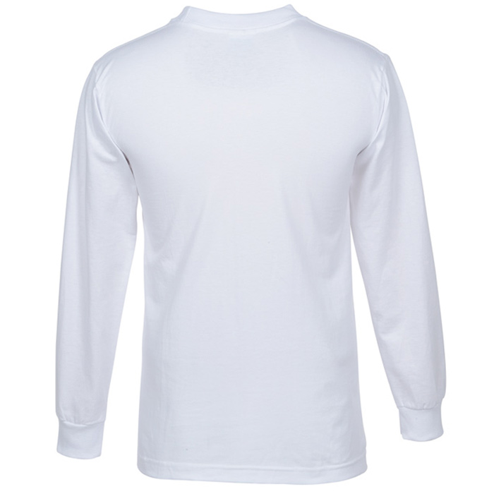4imprint.com: Bayside Long Sleeve T-Shirt - White 110248-LS-W