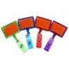 View Image 3 of 3 of Jumbo Retractable Badge Holder - 40" - Rectangle - Translucent
