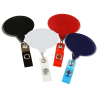 View Image 2 of 3 of Jumbo Retractable Badge Holder - 40" - Oval - Opaque - Label