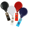 View Image 2 of 3 of Jumbo Retractable Badge Holder - 40" - Round - Opaque - Label